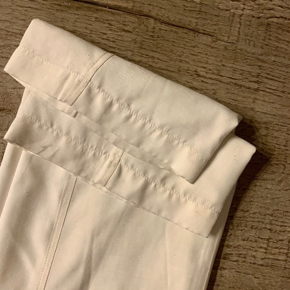 3.1 Phillip Lam Sateen Overlap Pants in Cream. - Picture 15 of 15